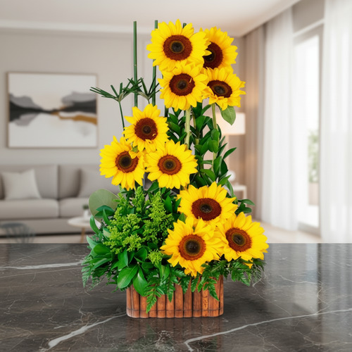 Arrangement with Summer Sunflowers
