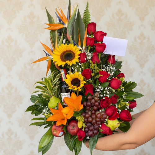 Floral Arrangement with Special Fruits