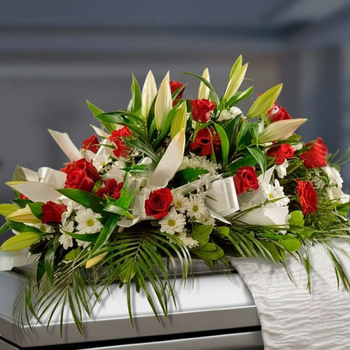 Funeral Arrangement Covers Paradise Box